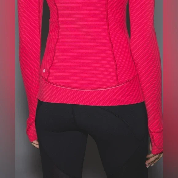 Lululemon | Think Fast Pullover | Double Trouble Stripe Boom | Women’s Size 4 - Picture 8 of 11